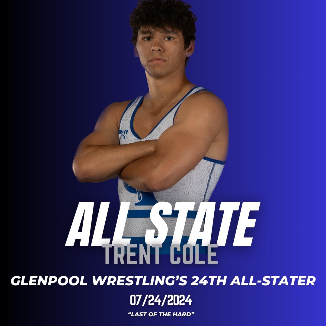 MATCH DAY! 

Trent Cole and Stella Edison will represent the Large East All State Team and GHS on the mat for the final time at the Broken Arrow Event Center at 7:00 p.m. TONIGHT! Come show your support! 

#LastoftheHard #COB