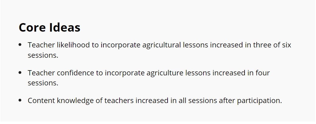 📝🌱Now available online: "Professional development sessions increased teacher knowledge and confidence to include agriculture in core curricular courses" 
🔗: doi.org/10.1002/nse2.2…