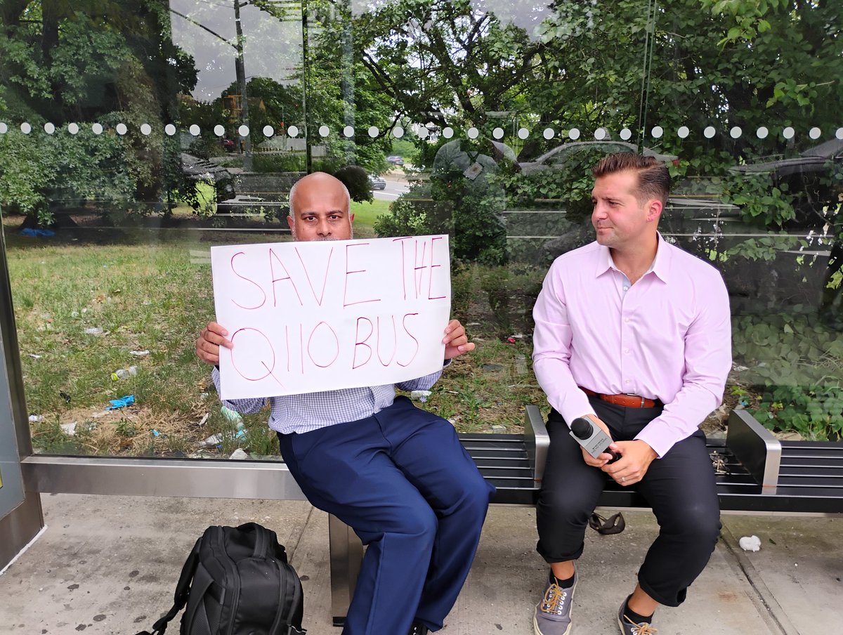 Chrislejohnyc's tweet photo. End of the The 1st Press Conference about the @MTA @NYCTBus #QueensbusRedesign Queens Bus Redesign at the Border of @NYCMayor @NassauExec @UBSArena /Q110 Bus Hempstead Blvd/225th street (@CMNantashaW/ @CarrieSolages @DRichardsQNS  @QnsBPRichards @LeroyComrie @SolagesNY District) hosted by @PassengersUnite 7/24/24 @ImpunityCity @QueensCrapper 
https://t.co/J4pO2iZx7X