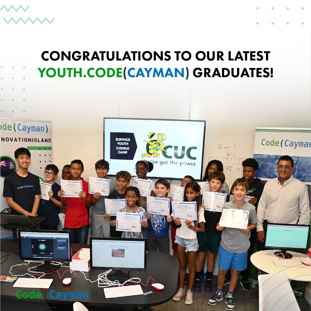 🌟 Congratulations to our <a href="/CUCSparky/">C.U.C. Ltd</a> Summer Youth Coding Camp graduates! We’re so proud of these dedicated individuals who immersed themselves in HTML, CSS, and JavaScript. We can't wait to see their future achievements! 👏

#codecayman #innovationisland