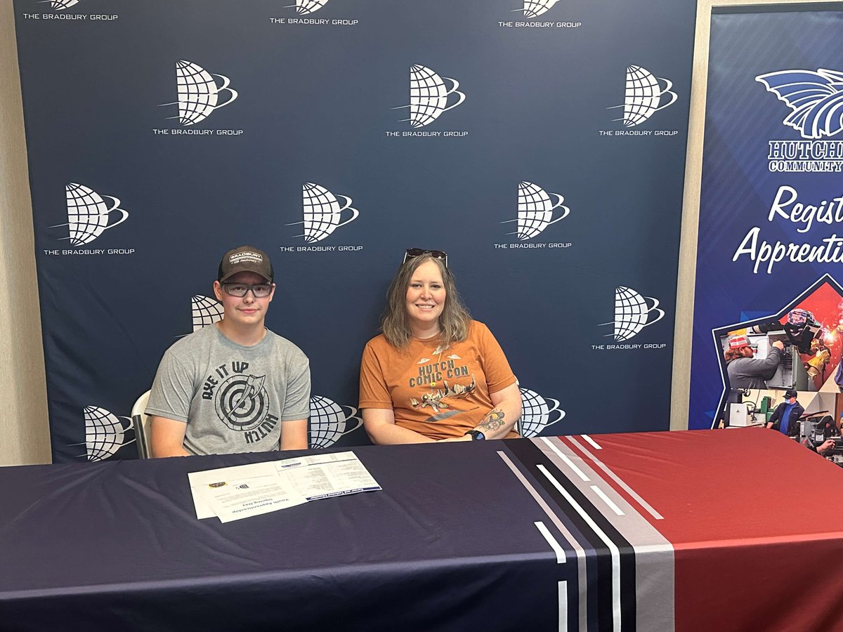 Congratulations to Logan Carson on signing to become a registered youth apprentice in the state of Kansas! Thank you to Hutchinson High School and Hutchinson Community College for their support in making this achievement possible.