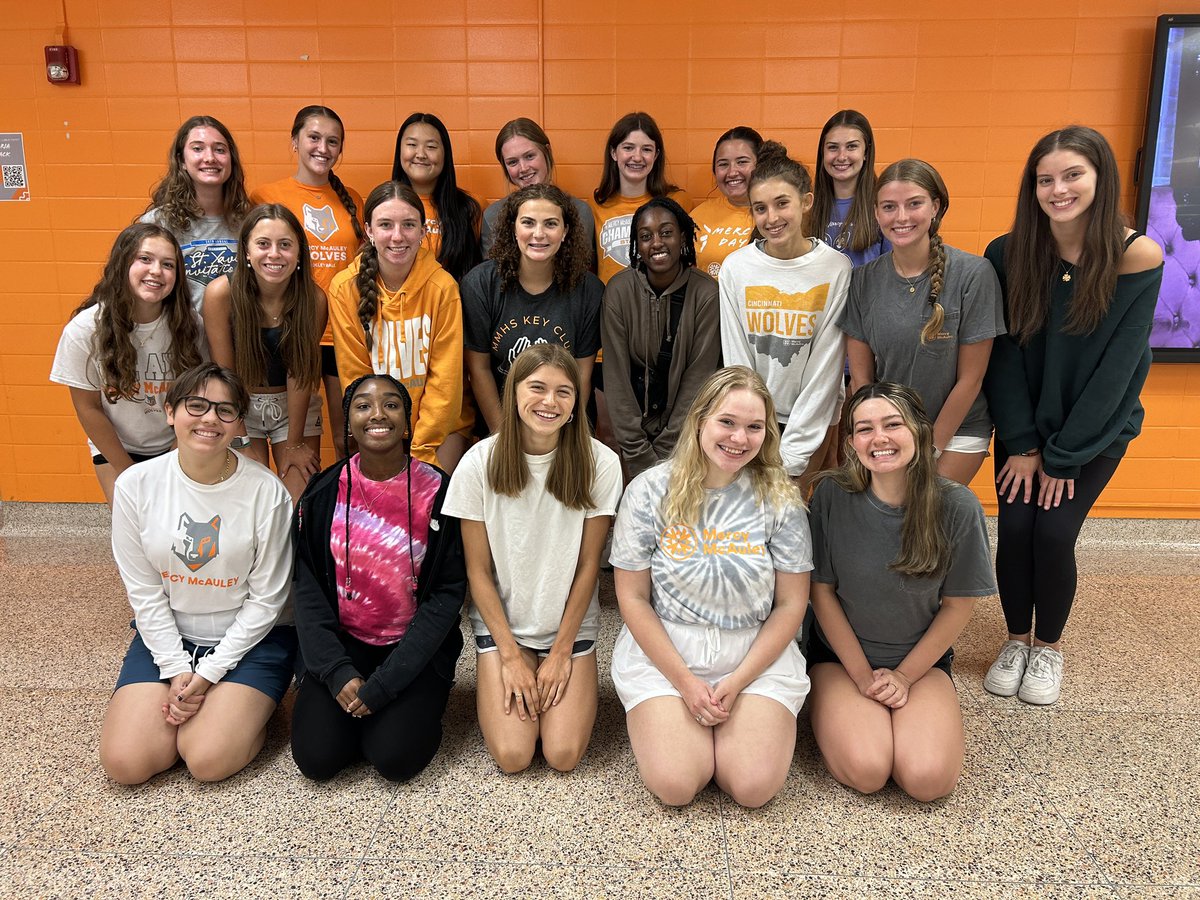 MercyMcAuleyHS's tweet photo. We are so excited to see our Student Council and Pack Pride leaders on campus today, planning for another fantastic school year! #BeKnown #BeChallenged #BeGreat 🧡🐺 https://t.co/5yGzJzCAkk