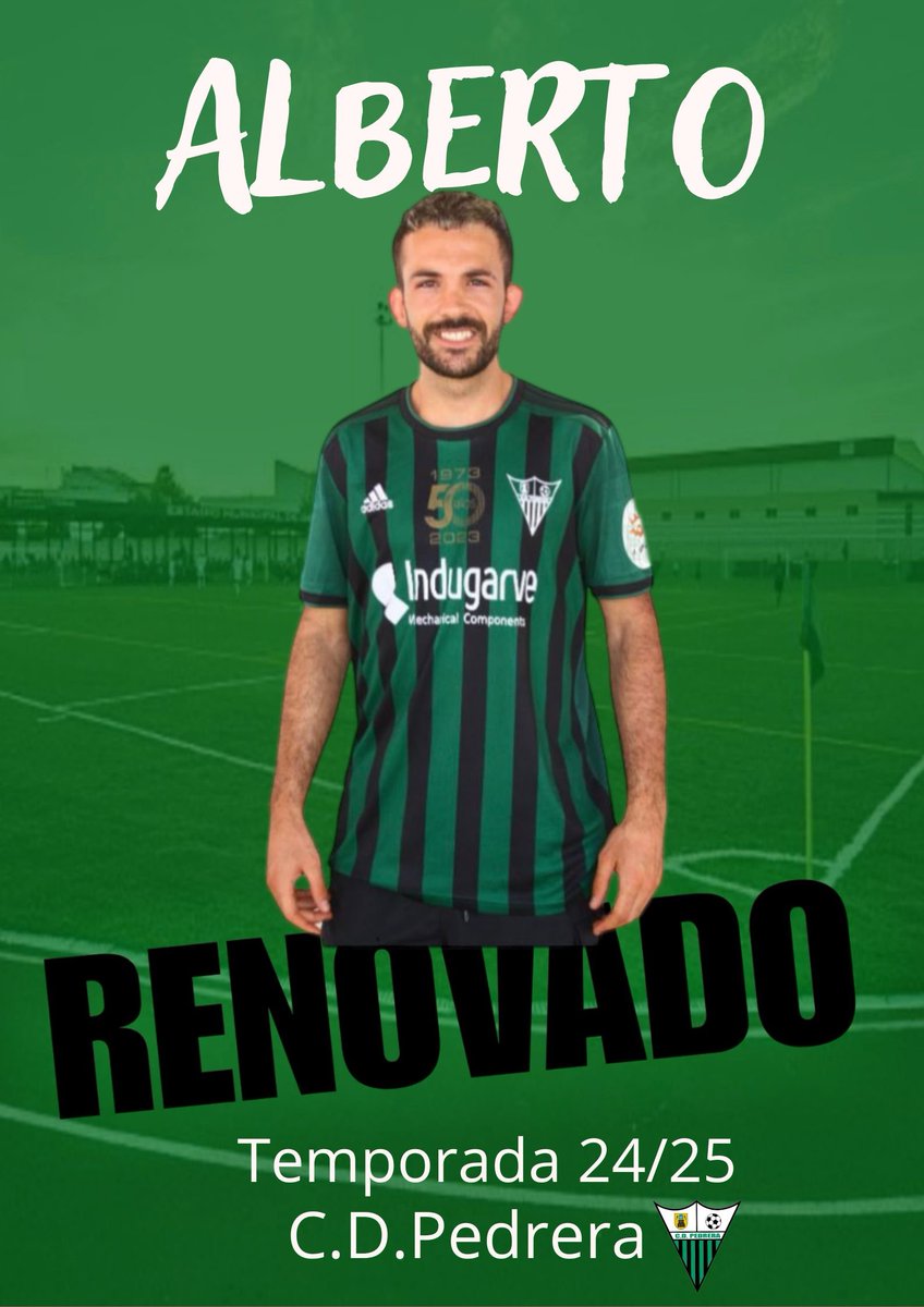 *Renovación*

👏🏻 El lateral derecho natural de badolatosa Alberto Muñoz seguirá con nosotros para aportarnos rapidez, buen manejo de balón y un gran corte defensivo.

💪 ¡Juntos a por el objetivo! 

#SentimientoVerdiNegro💚🖤