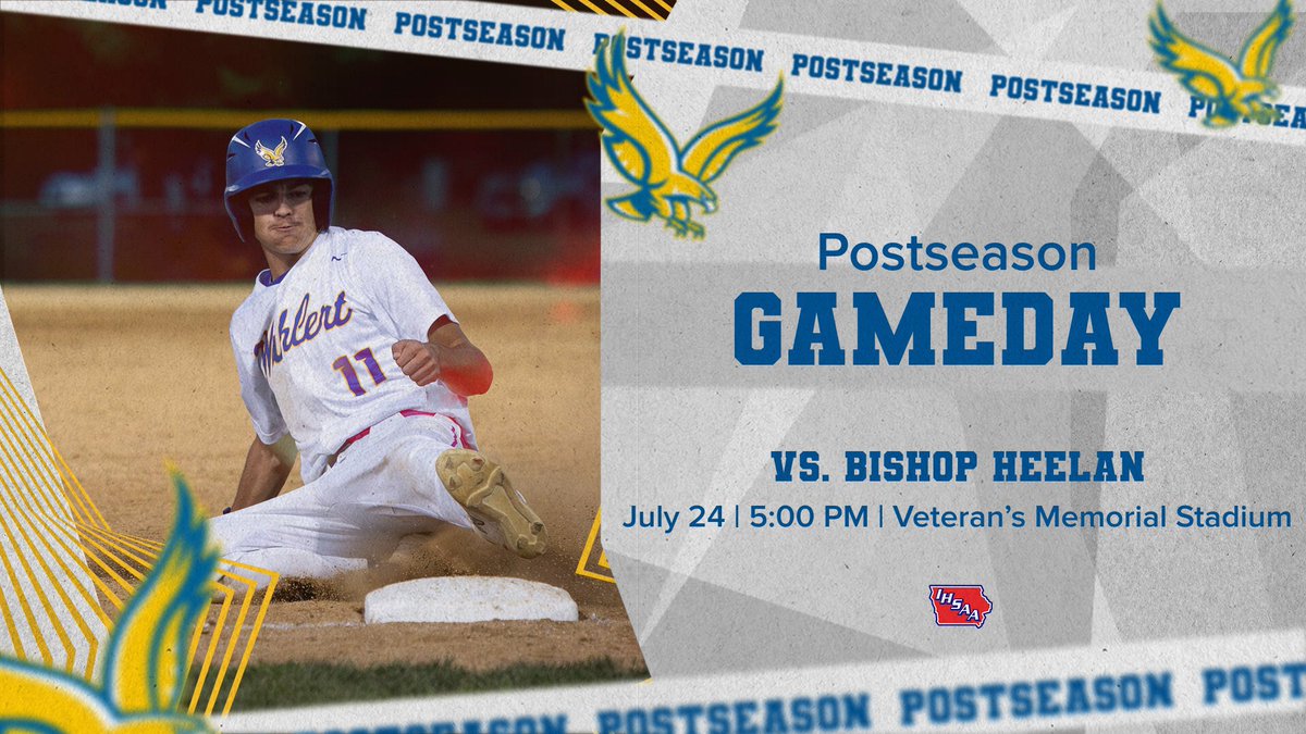 STATE SEMIFINAL! We play Bishop Heelan in the state semifinal at 5:00 o’clock at Veteran’s Memorial Stadium in Cedar Rapids! Tickets must be purchased ahead of time! 

iahsaa.org/tickets/