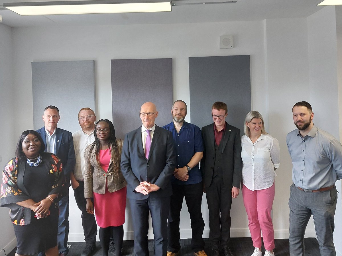 It was an honour to represent our ⁦<a href="/ScottishTUC/">STUC</a>⁩ award recipient, William Reynolds, at today’s reception with ⁦<a href="/ScotGovFM/">First Minister</a>⁩. I was able to highlight the vital role that William (and many of our other Reps) play in highlighting violent and abusive behaviour in schools.