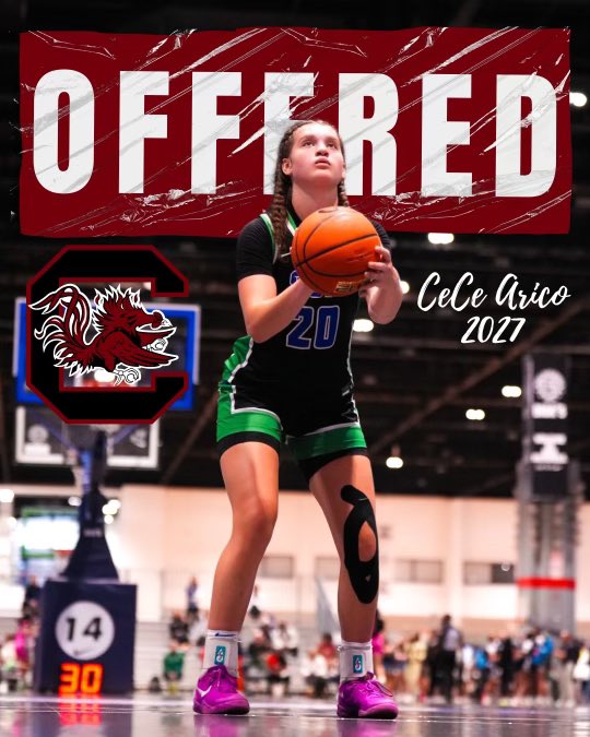 Cecelia Arico (@cecearico) on Twitter photo Extremely blessed to receive an offer from the University of South Carolina! Thank you <a href="/dawnstaley/">dawnstaley</a> and an amazing coaching staff. @gamecockwbb ❤️🖤 Extremely blessed to receive an offer from the University of South Carolina! Thank you <a href="/dawnstaley/">dawnstaley</a> and an amazing coaching staff. @gamecockwbb ❤️🖤
