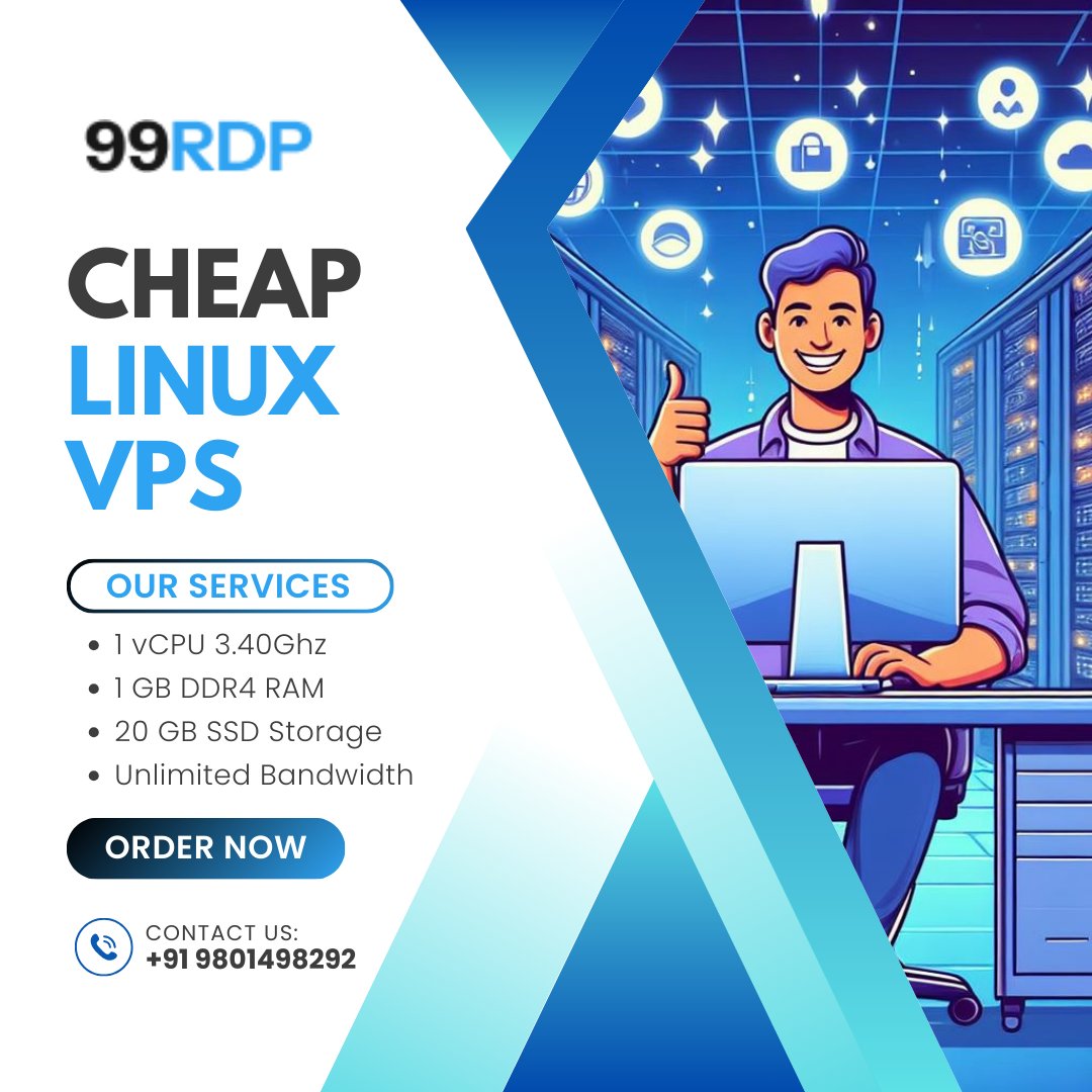 99rdp's tweet image. 🚀 Unleash the Power of CHEAP LINUX VPS! 🚀

Get the best performance with our affordable Linux VPS plans! 🔥

🔹 vCPU: 3.40Ghz 🔹 RAM: 1 GB DDR4 🔹 Storage: 20 GB SSD 🔹 Bandwidth: Unlimited
Contact us now at +91 9801498292 to get started! 
#LinuxVPS #WebHosting #TechSolution