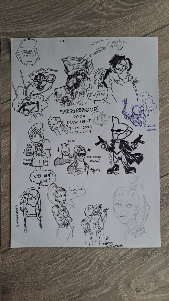 studiocyen's tweet image. Impromptu Post TennoCon 2024 draw meet! Thanks, you amazing artists for participating!✨️🤩✨️ @w_lesmana @DasGanon @leodoodling @hydr0id @TwoSpline @Primed_Average @RWeress Fiveprime @Ragingterror @UpsideDownSmore @AlyxisDraws @PyrahTV @dyana_smythe @yogfan14