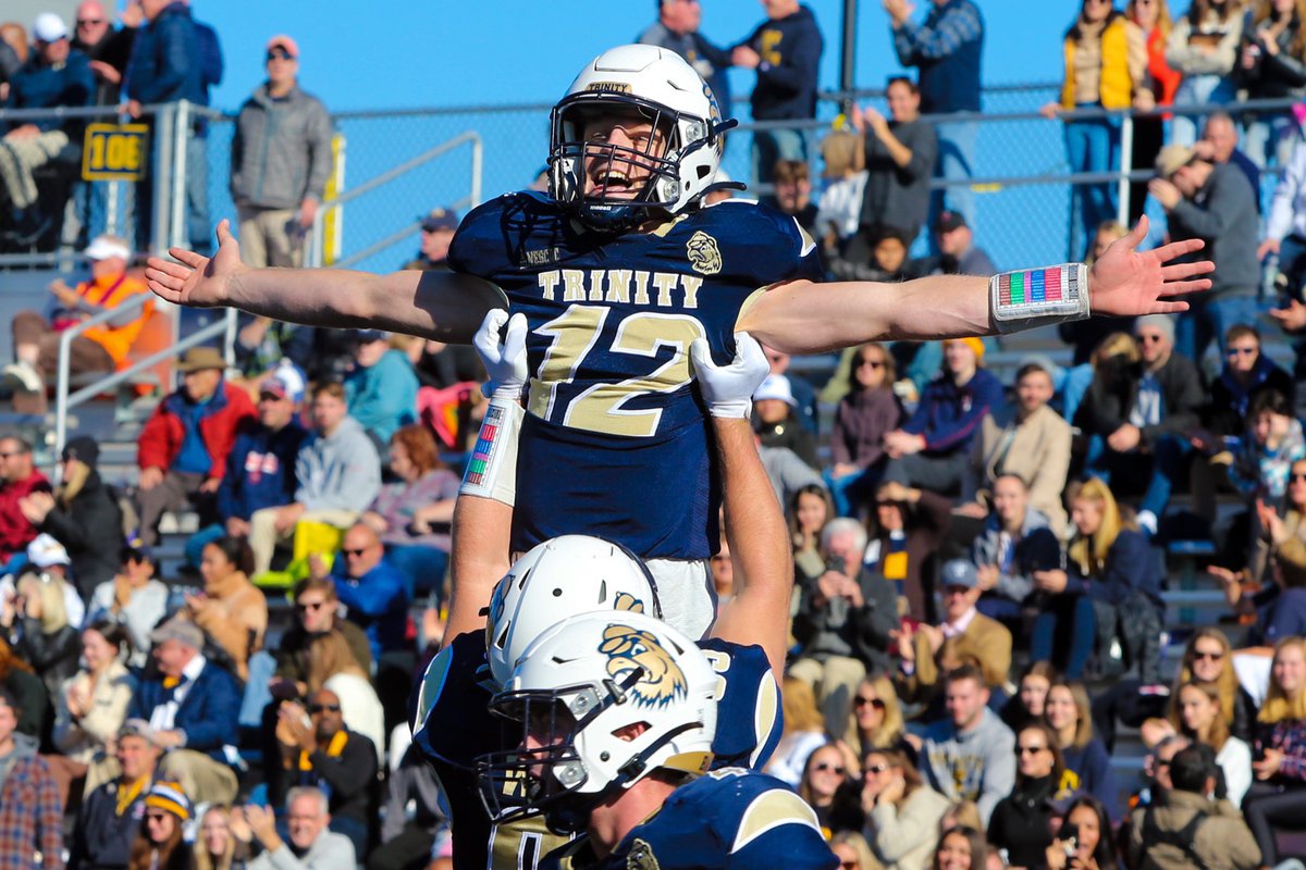 After a great call with <a href="/coachmelnitsky/">Mark Melnitsky</a> I am blessed to received an offer from <a href="/TrinFootball/">Trinity Football</a>! Thank you <a href="/CoachDevanney/">Jeff Devanney</a> <a href="/CoachAcq/">Lew Acquarulo</a> <a href="/_coachdwilliams/">Denver Williams</a> for this amazing opportunity! 
<a href="/PactPerformance/">Pact Performance</a> <a href="/LHSPioFootball/">Lynnfield High Pioneer Football</a> <a href="/ScoutNickP/">Coach Nick Pennisi</a>