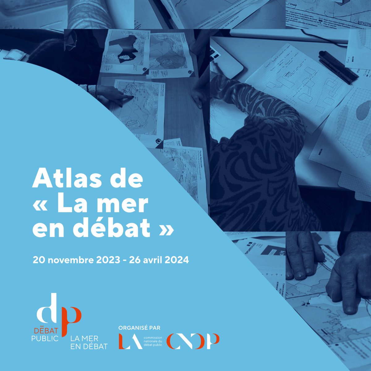 🗺 Découvrez l'atlas des cartes de La mer en débat
🏹 Son objectif ? Exposer toutes les cartes proposant différentes planifications de l’espace maritime ou informations géographiques publiées durant le débat. 
👉 swll.to/Atlas-Lamerend… 

#LaMerEnDebat