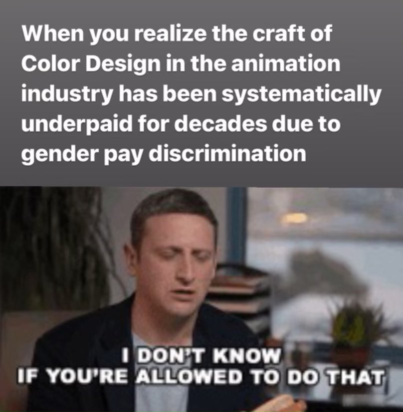 colordesign839's tweet photo. We couldn’t believe it either, but it’s true.

#EqualPay4EqualPaint #TAG839 #StandWithAnimation https://t.co/Gp9dgLH4JZ