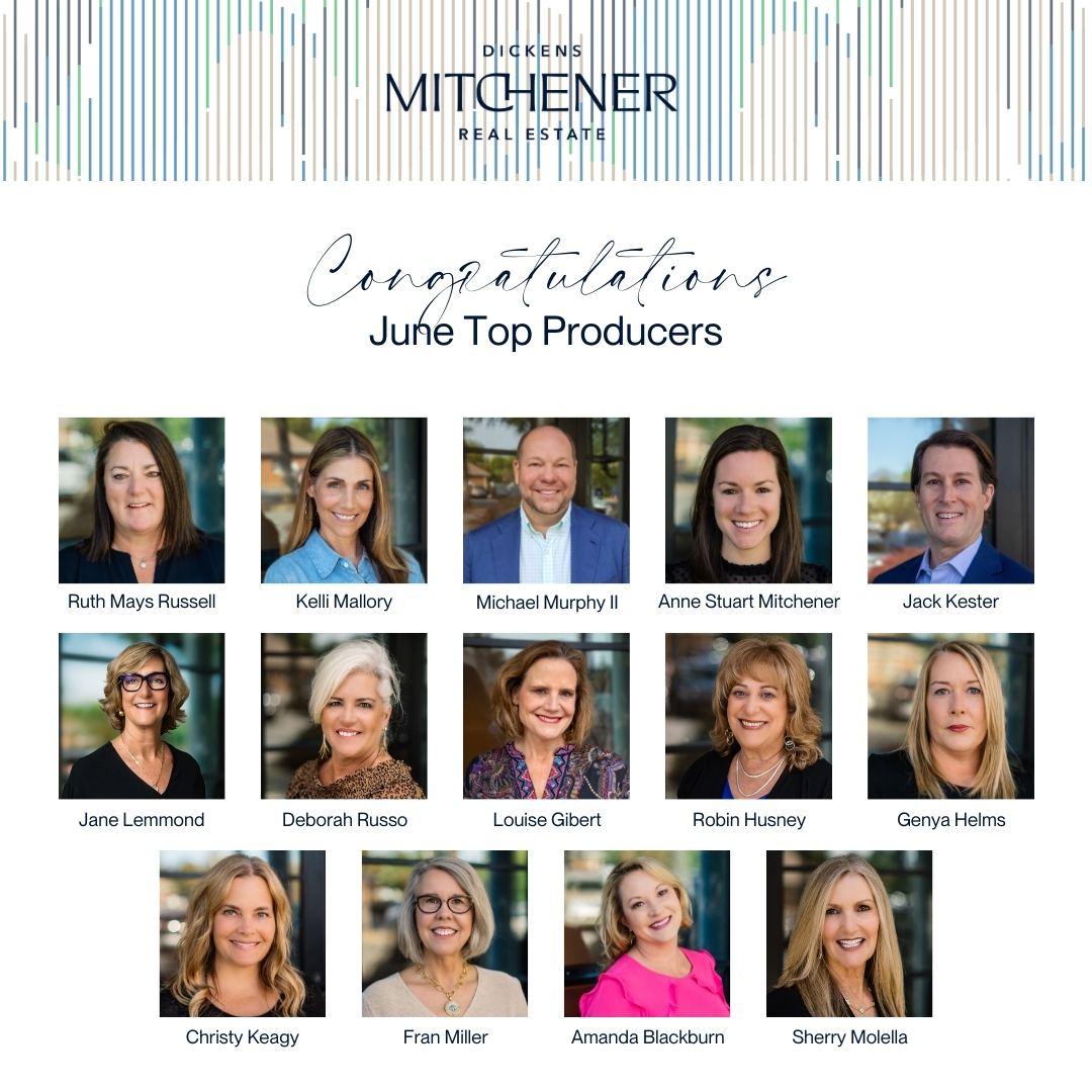 DMAHomes's tweet photo. Congrats to our June top producers! Your dedication and hard work have helped numerous clients find their dream home!🏡❤️

#TopProducers #DickensMitchener #DickensMitchenerRealEstate #DMRealEstate #DickensMitchenerTopProducers #CharlotteTopProducers #SellingCharlotte https://t.co/eWGQTNS5n3