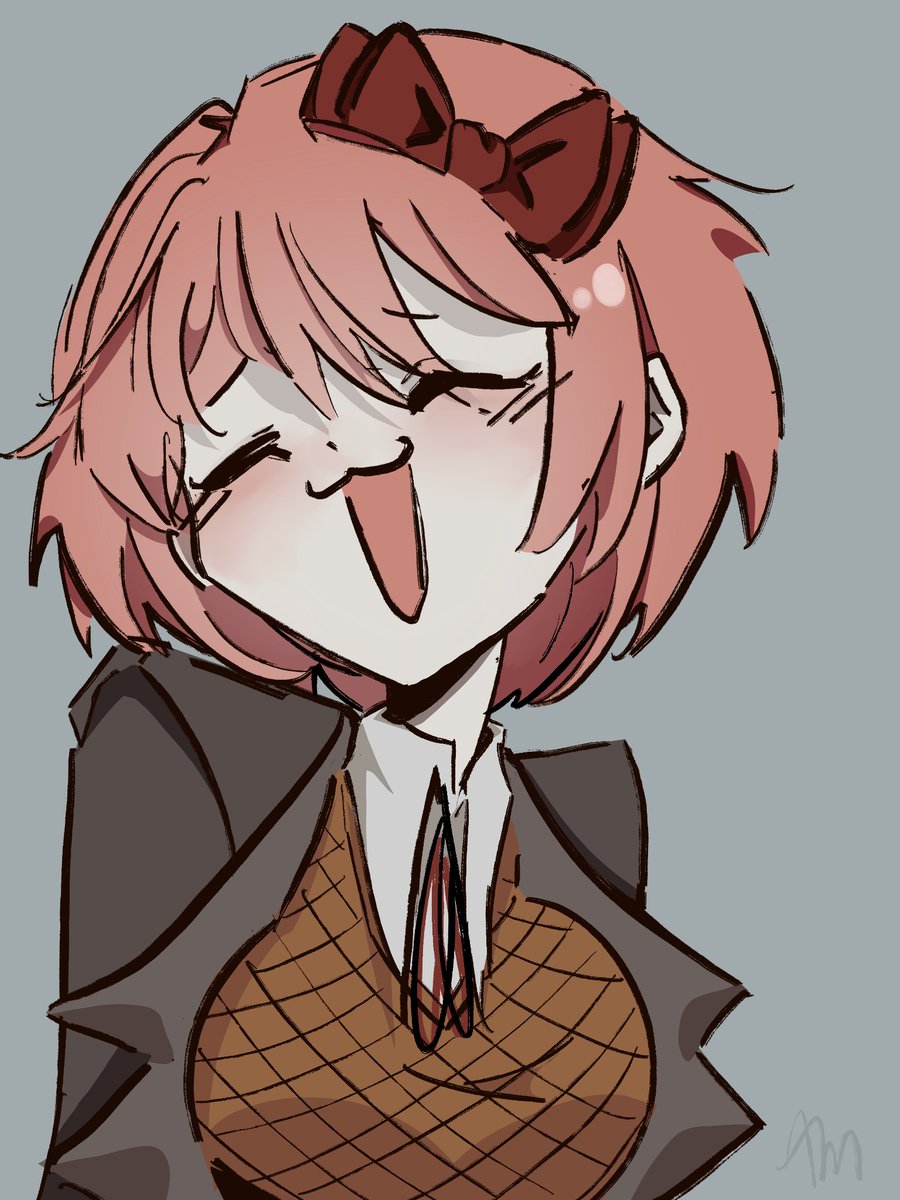 Make Sayori laugh #art #ddlc #ddlcsayori