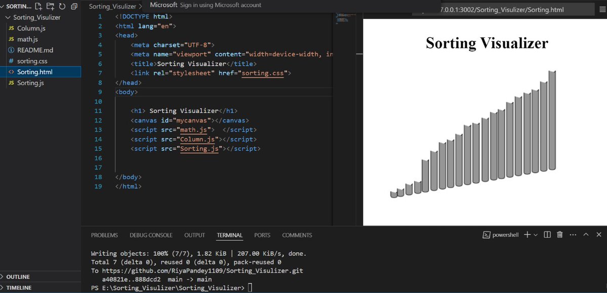 RiyaPandey1109's tweet photo. Day 42/90 - Tackled:
๐ค๏ธ Minimum Path Sum in Gri
๐บ Minimum Path Sum in Triangular Grid
โฌ๏ธ Minimum/Maximum Falling Path Sum
๐ฅ 3D DP: Ninja and his Friends
. Also working on a sorting visualizer in JavaScript! ๐โจ #100DaysOfCode #DSA #DynamicProgramming #JavaScript #MiniProjects https://t.co/o9fqIq6Jgj