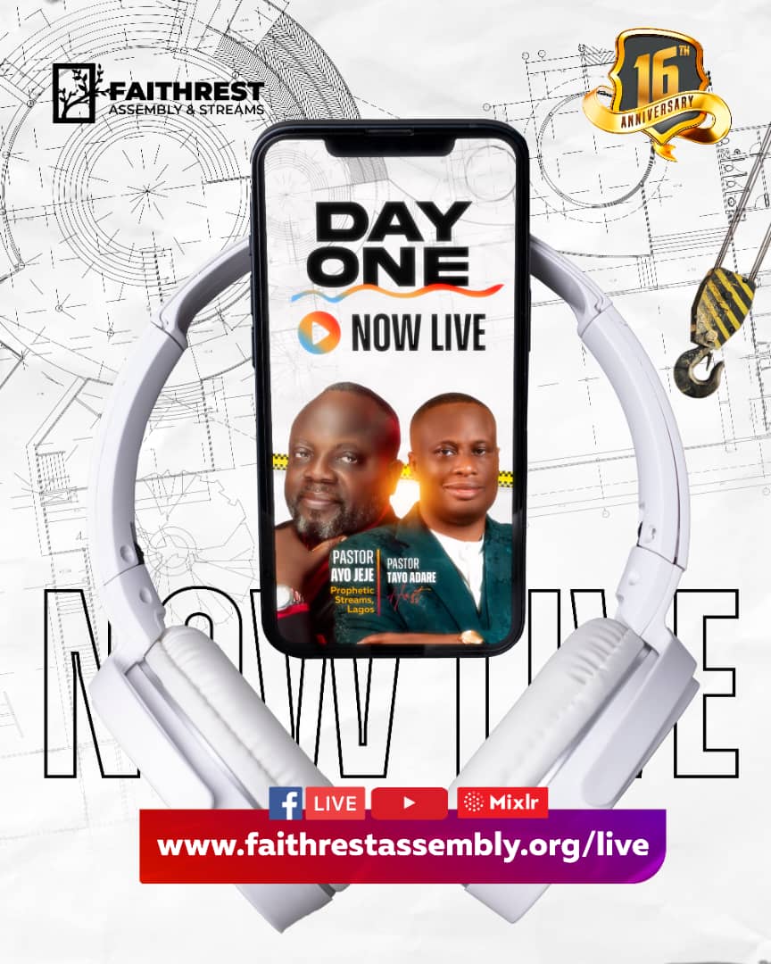 FaithRestStream's tweet photo. *IMPENETRABLE. IMMOVABLE. | DAY 1*

*Watch* https://t.co/GUxYXNgsra

*FB Live;* https://t.co/DxBh5bl1wA

*Listen;*
https://t.co/KPgLScF4az https://t.co/hldsuaSwM9