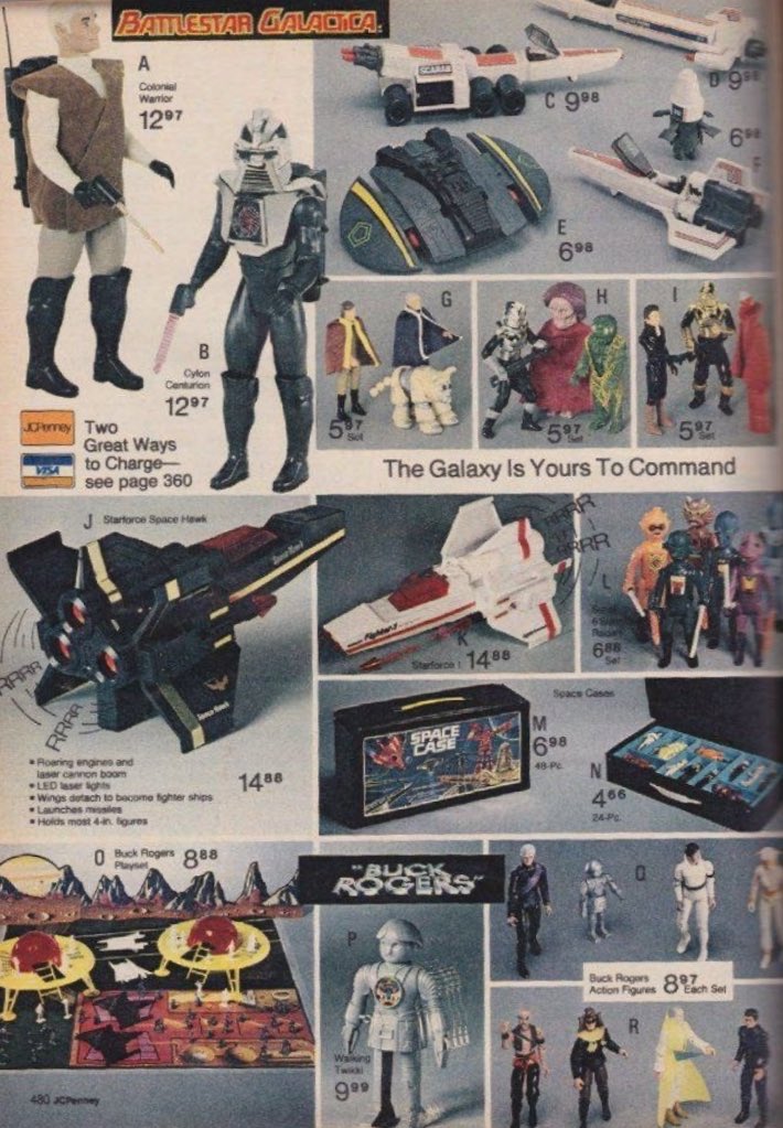 capecoraldwells's tweet photo. #BattlestarGalactica
#BuckRogers
#SpaceCase
Catalog Ad….. https://t.co/lziilhsA1M