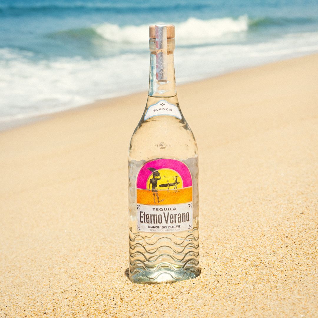 Celebrating #NationalTequilaDay with Eterno Verano Tequila 🏄Toast to the endless summer vibes by the sea. #SurfAndSip #EternoVerano