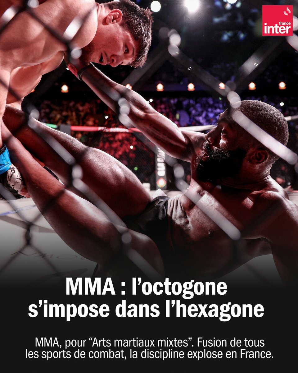 #MMA : Derrière le grillage, un #combat sur deux se termine sur un KO. Entrez dans la cage avec <a href="/EmmaSarango/">Emma Sarango</a>. ➡️ l.franceinter.fr/hFZ

Plongée dans l'univers spectaculaire des "Arts martiaux mixtes".

#Interception <a href="/AurelienColly/">Aurelien</a>