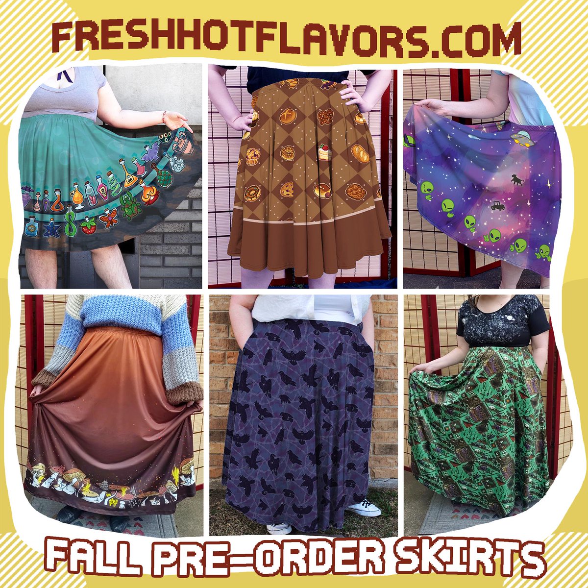 FreshHotFlavors's tweet photo. 🍂Fall Pre-Ӧrders will be up from August 1-8!🍂

Three midis and three maxis; two returning favorites and four ✨BRAND NEW✨ designs! 

We'll be posting more info about all of these designs this week, so keep a lookout here if you wanna know more! https://t.co/vxchUyiUcQ