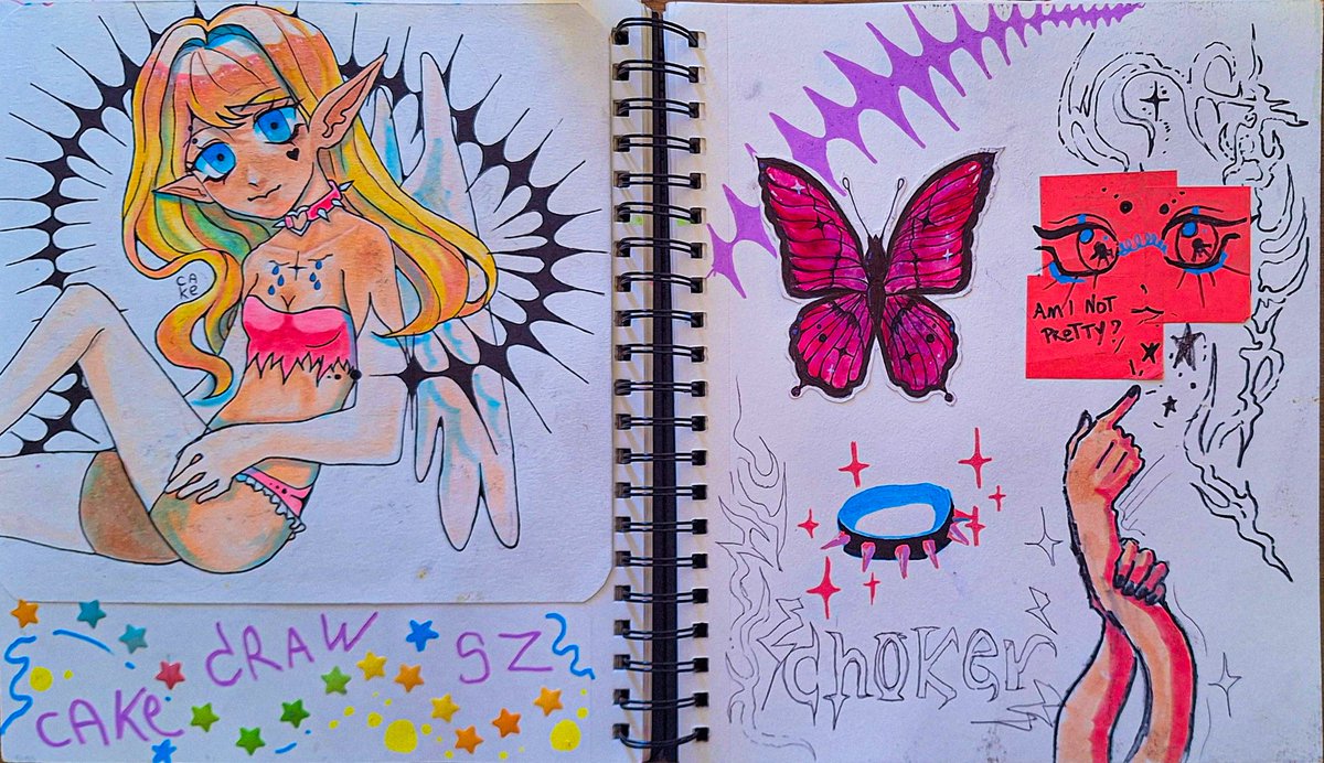 Orgulhoso dessa pagina ✨️💚💗
#sketchbook