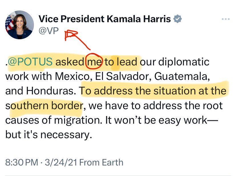 BuzzPatterson's tweet image. The media is denying she was ever the border czar. Share this wide and far.