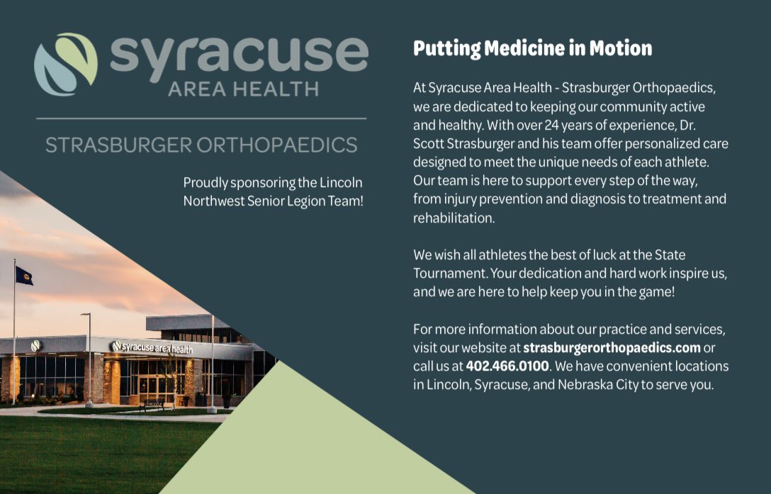 STATE BOUND‼️

LNW Senior Legion @StrasOrtho has qualified for the Class A Legion State Tournament. We kick off bracket play Saturday vs. Gretna at 1:00, at Den Hartog. 

Special group to finish off the season with. #GoFalcons #LNWBaseball