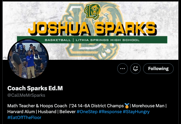 LFerrisDesigns's tweet image. Thanks @CallMeMrSparks for letting us create a custom Banner for you! Good luck this season! #leslieferrisdesigns #wedoitall #THSCA #CoachingSchool #SportsGraphics
