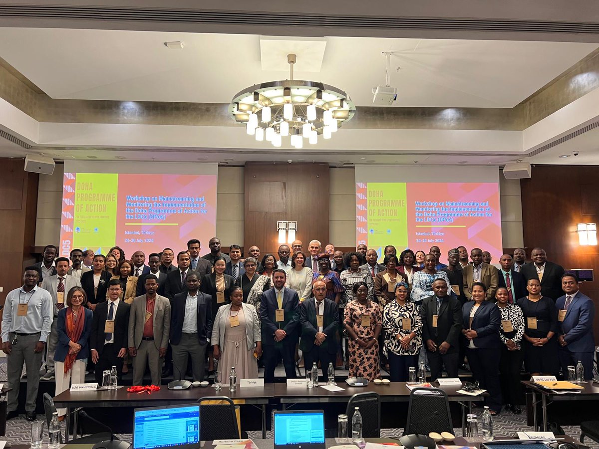 USGRabab_UN's tweet photo. In my opening statement today, at the "Workshop on Mainstreaming and Monitoring the Implementation of the Doha Programme of Action for the LDCs (DPoA)", taking place in Istanbul, I focused on several elements, including the following: https://t.co/tBAF17BWpR