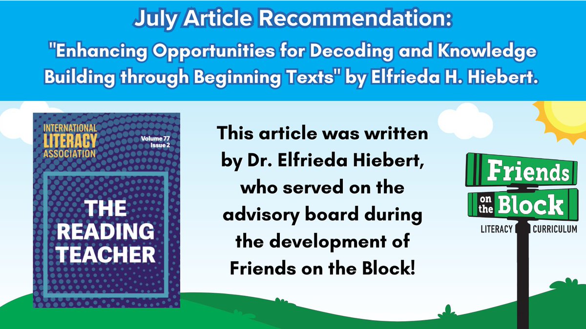 Check it out at: textproject.org/wp-content/upl… and "Learn how existing texts can be reorganized to give beginning readers opportunities to apply and extend their developing knowledge of letter–sound correspondences and of physical and social worlds." 
#literacy #scienceofreading
