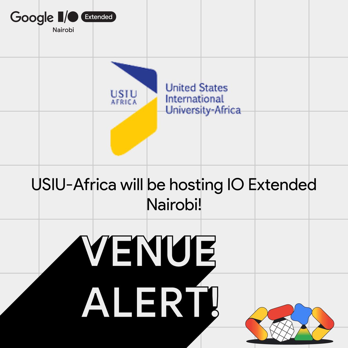GDG_Nairobi's tweet image. Excited to announce that we&apos;re back @ExperienceUSIU
for another amazing event! Join us this Saturday for #GoogleIONairobi 

We can&apos;t wait to see you there!   #GoogleIOExtended #GoogleIO