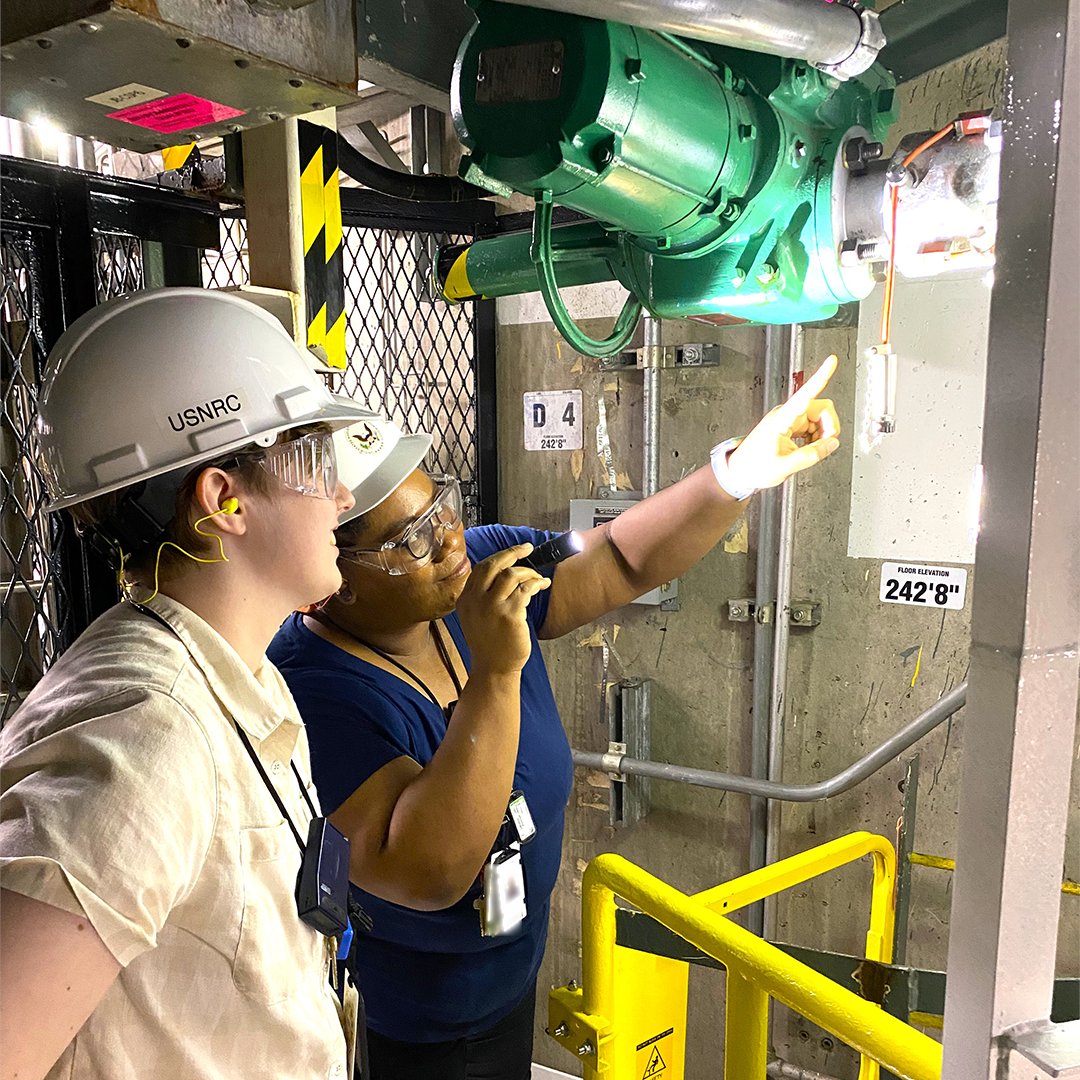 NRCgov's tweet photo. Tomorrow is #NationalInternDay and we're highlighting Anna Starks, a summer intern in our Region I Office. Anna recently visited FitzPatrick nuclear power plant and learned first-hand from our resident inspectors how they perform their duties. https://t.co/urDKZ0EL1z