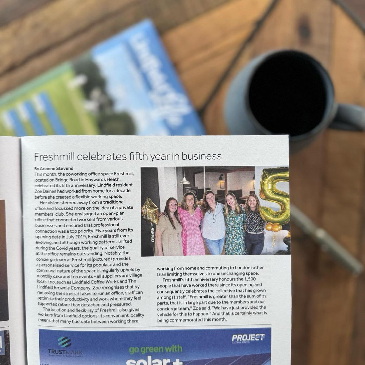 We would like to say a big Thank You to the team at <a href="/LindfieldLife/">Lindfield Life</a> for featuring Freshmill and our 5th anniversary celebrations in their August publication🤍 It looks fantastic! 

#freshmillhaywardsheath #localsupport #officespace #coworkingspace #meetingrooms #localbusinesses