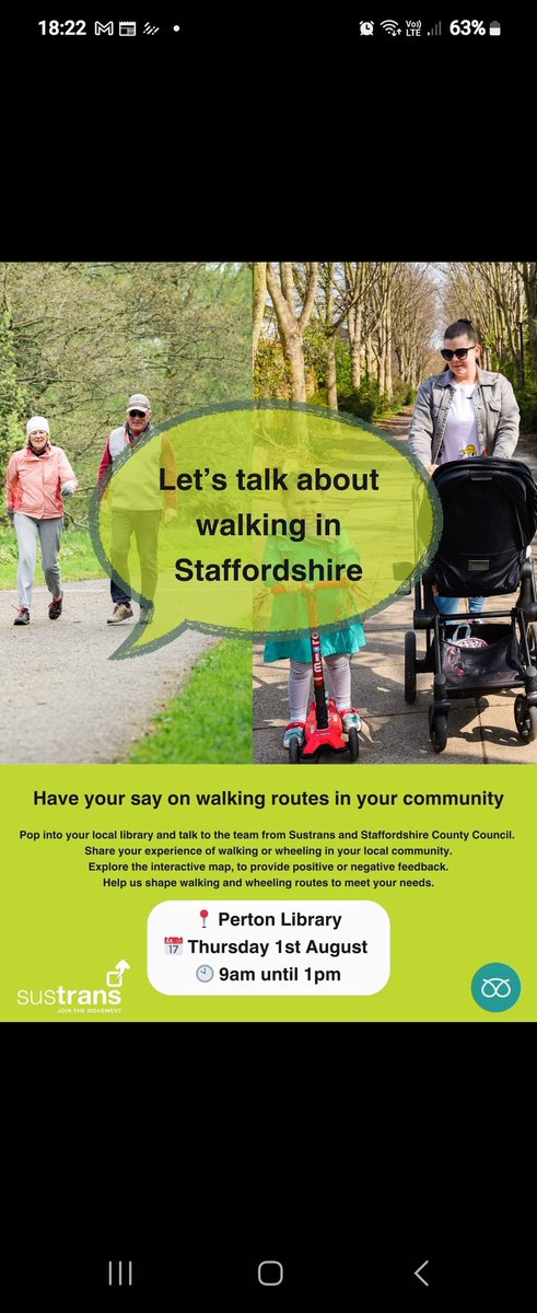 Perton Action for Safe School Travel (@passt97976780) on Twitter photo <a href="/StaffordshireCC/">Staffordshire County Council</a> <a href="/Sustrans/">Sustrans</a> We have feedback we would like to give about cycle paths and walking routes. We would like an email address as we are working parents and can't attend. <a href="/PertonCouncil/">Perton Parish Council</a> <a href="/BourkeAnthony/">Anthony Bourke</a> <a href="/SustransWMids/">Sustrans West Midlands</a> <a href="/StaffordshireCC/">Staffordshire County Council</a> <a href="/Sustrans/">Sustrans</a> We have feedback we would like to give about cycle paths and walking routes. We would like an email address as we are working parents and can't attend. <a href="/PertonCouncil/">Perton Parish Council</a> <a href="/BourkeAnthony/">Anthony Bourke</a> <a href="/SustransWMids/">Sustrans West Midlands</a>