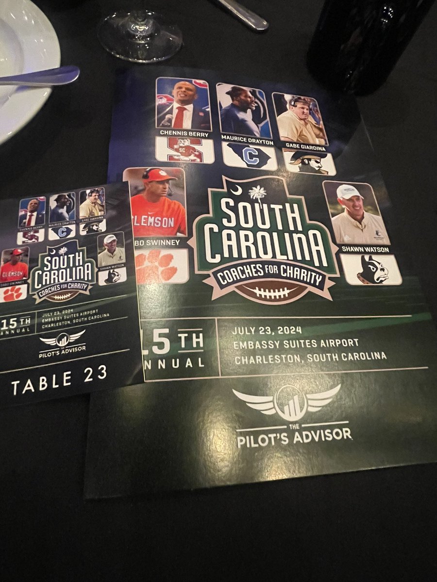 ๐ ๐ฎ๐๐ฟ๐ถ๐ฐ๐ฒ ๐๐๐ป๐ฐ๐ฎ๐ป (@coach_mduncan) on Twitter photo What an amazing experience it was to be in attendance for the 15th Annual South Carolina Coaches for Charity. It is with great privilege and honor I accept the โCommunity MVP Awardโ on behalf of the JSF. Thank you to <a href="/GabeGiardina/">Gabe Giardina</a> for recognizing my family & me on an incredible What an amazing experience it was to be in attendance for the 15th Annual South Carolina Coaches for Charity. It is with great privilege and honor I accept the โCommunity MVP Awardโ on behalf of the JSF. Thank you to <a href="/GabeGiardina/">Gabe Giardina</a> for recognizing my family & me on an incredible