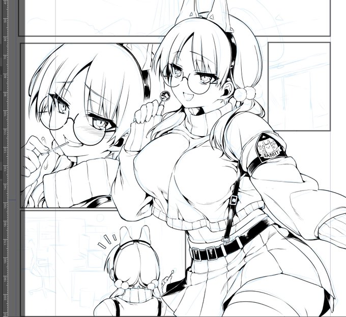 夜中に限界ペン入れ中✒️🔥 