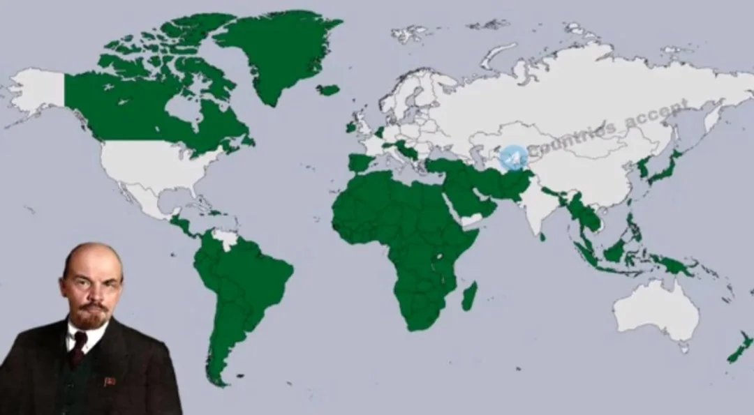 🚨🚩 Countries in Green DON'T have a Lenin Statue...
