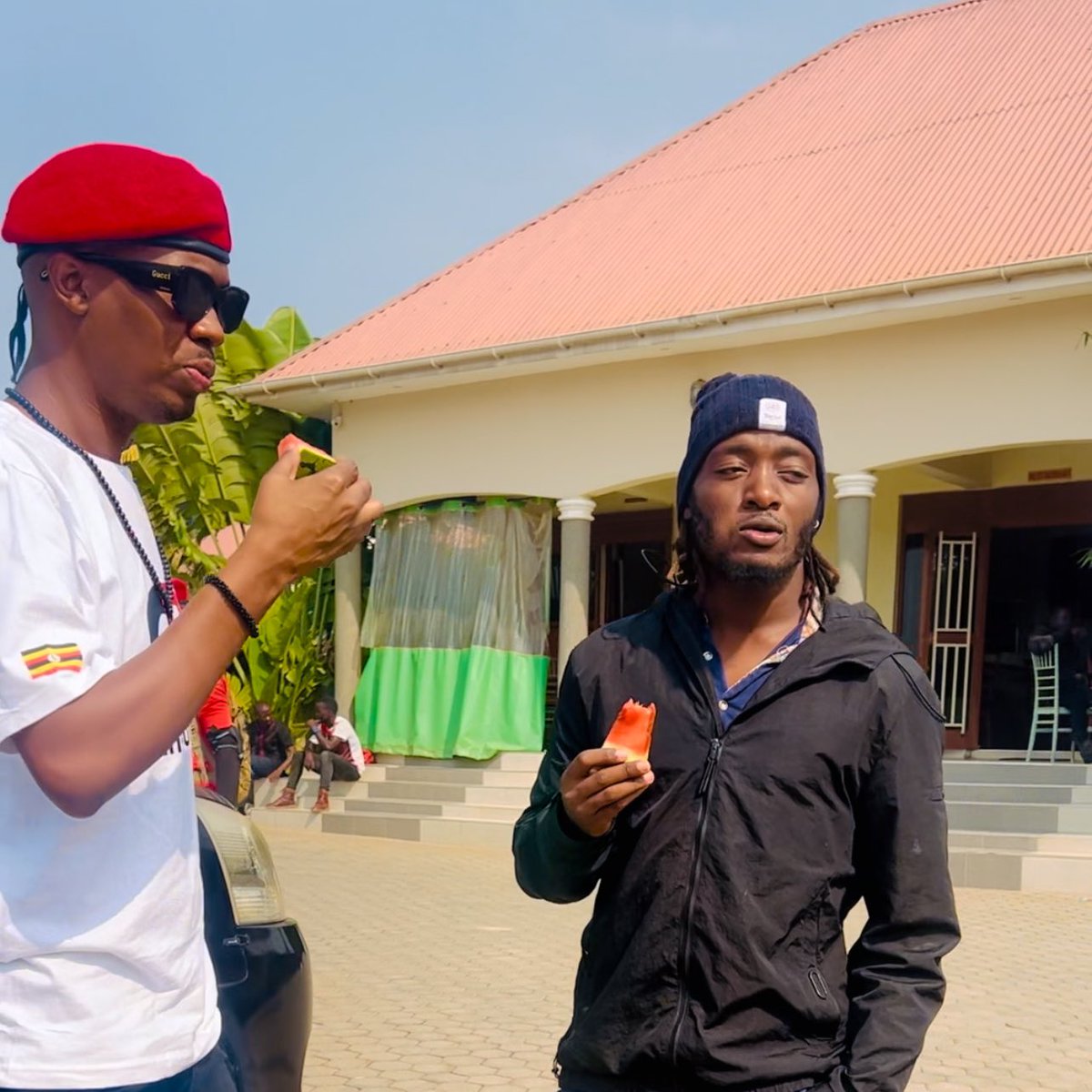 BigEyeStarBoss's tweet image. We demand for the immediate release of Alex Kalamagi aka Dog City(in black) who was arrested on Monday 22nd July by @MODVA_UPDF , @PoliceUg and JATT only reason for filming the unlawful arrests and actions wch were taking place at the @NUP_Ug headquarters. #StopArrestingUgandans