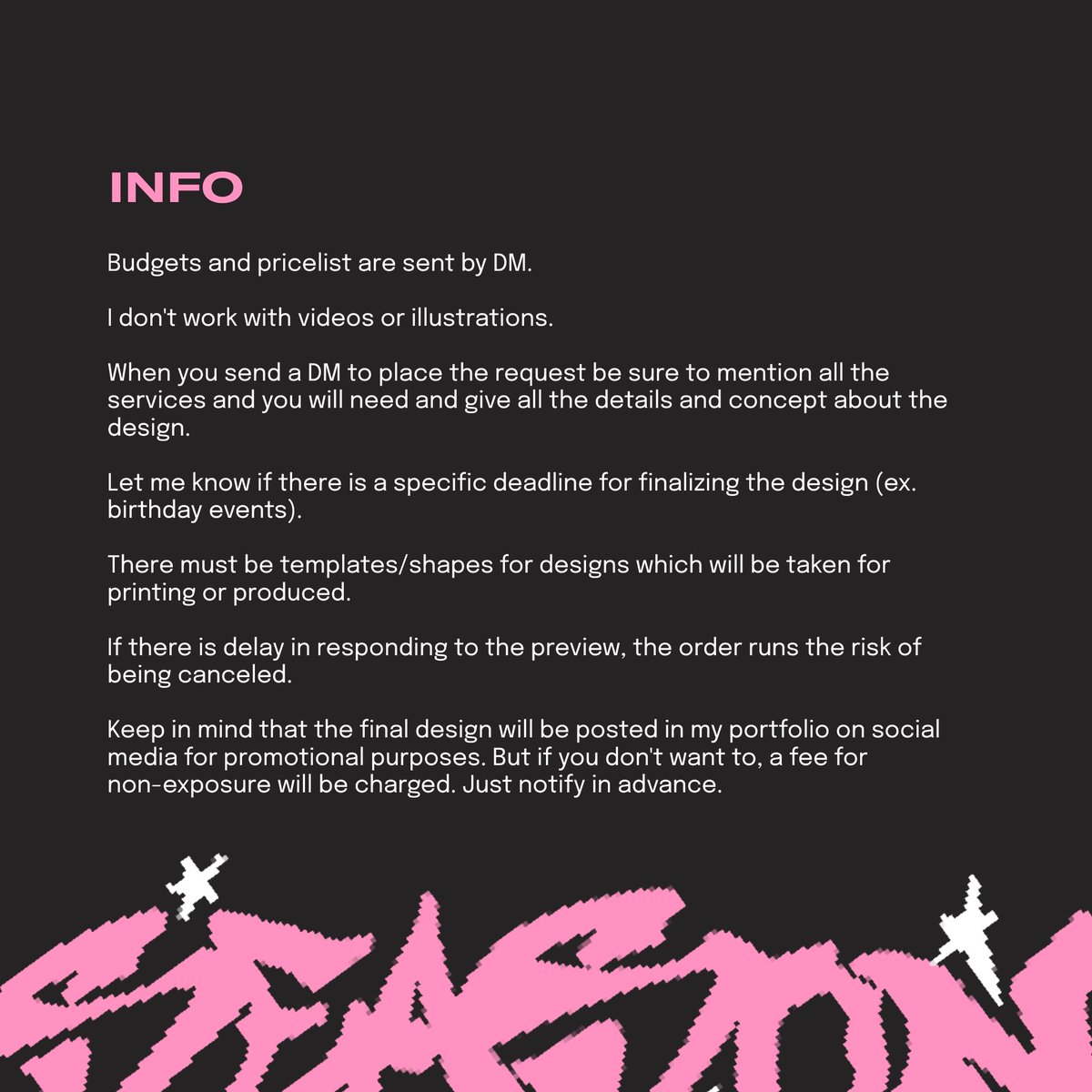 012 | open for works ★ tweet media