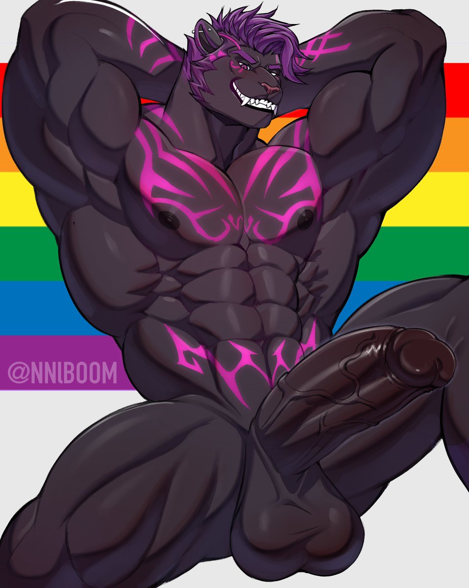 LostDestiny98's tweet photo. I hope you don't mind a strong and big panther like me arriving late for pride month!

Anyways, it's never too late to show your true colours! <3

————
I fucking love how this art turned out, made by this awesome panther fella, @NNlBoom. <3 https://t.co/STejKeLs9C