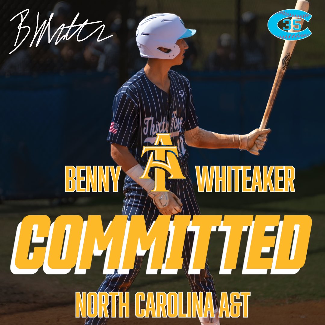 Congratulations to <a href="/BennyWhiteaker/">Benny Whiteaker</a> on his commitment to NC A&amp;T!