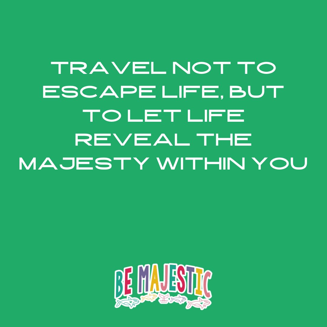 BeMajesticStore's tweet photo. Donβt travel to run away from life; journey to discover the beauty and majesty that lies within you. Embrace each adventure as a path to your true self
#bemajestic #bemajesticstore #majesticaf #celebratingpositivity #verymajestic https://t.co/fUBuPrInwY