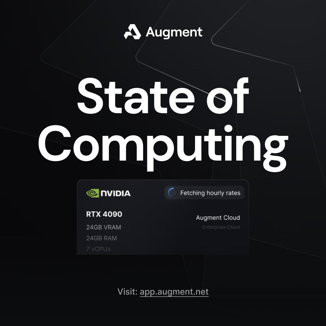 New Medium Post: 2024 State of Computing

Read: medium.com/@augmentnet

Participate in Presale before hard cap: app.augment.net

𝗙𝗼𝗹𝗹𝗼𝘄.
𝗟𝗶𝗸𝗲 + 𝗥𝗧.
𝗗𝗿𝗼𝗽 𝘄𝗮𝗹𝗹𝗲𝘁.