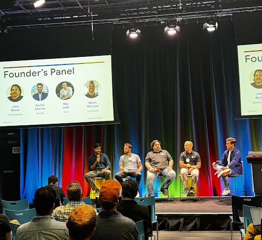 zencoderai's tweet image. 🎤 Yesterday, our COO, GTM Archie Sharma took the stage at Google Venice for an engaging founders roundtable on “Building the Next Generation of AI Products.” We’re excited to share some moments from the presentation! 📸👇
#Zencoderai #AIProducts #FoundersRoundtable #aiagents