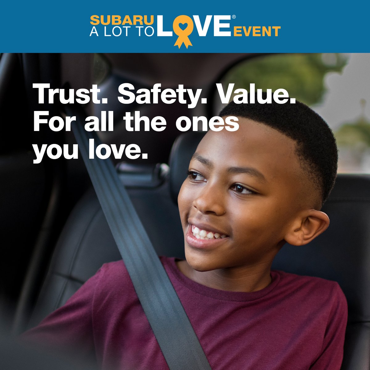 ModernSubaru's tweet photo. Trust. Safety. Value. For all the ones you love.
Get special low rates on select new vehicles at the Subaru A Lot to Love event. Now through September 3rd. https://t.co/xGcGhwQ0Ie