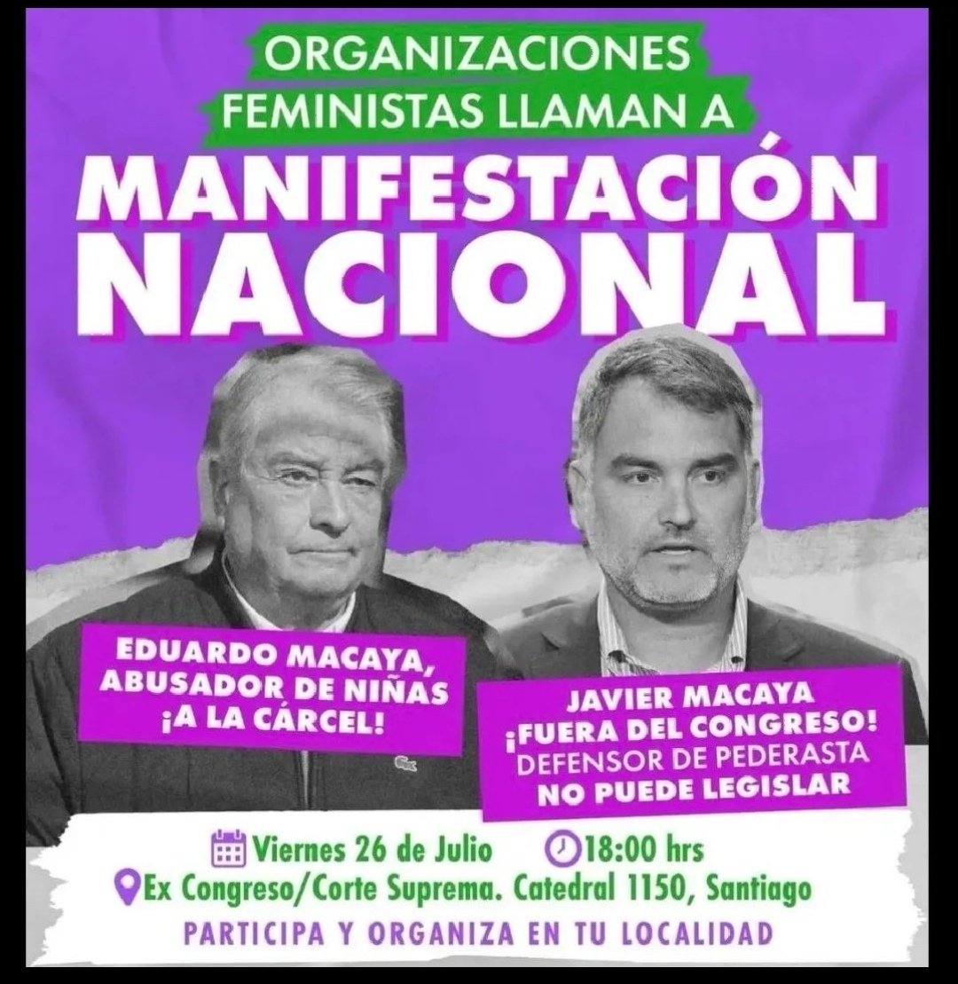 neva_carrillo's tweet photo. Viernes 26 de julio masiva manifestación nacional ex congreso nacional 18 horas ✊ https://t.co/L9Y7ytwQOV