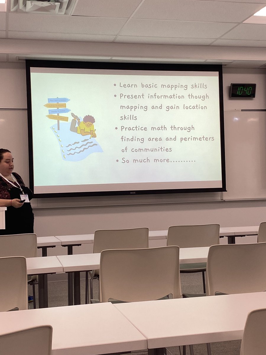Session on arcGIS this morning! Already planning ideas for mapping with my grade 3s in September! #ITcamp2024
