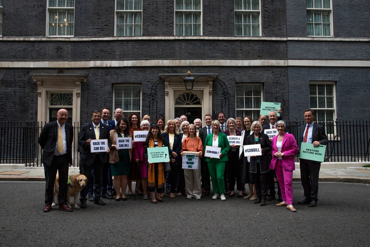 This afternoon I was proud to join other <a href="/LibDems/">Liberal Democrats</a> MPs at 
<a href="/10DowningStreet/">UK Prime Minister</a> to present the <a href="/zerohour_uk/">Zero Hour @zero-hour.bsky.social</a>  petition to ask the govt to make time for the Climate and Nature Bill #CANBill #ZeroHour