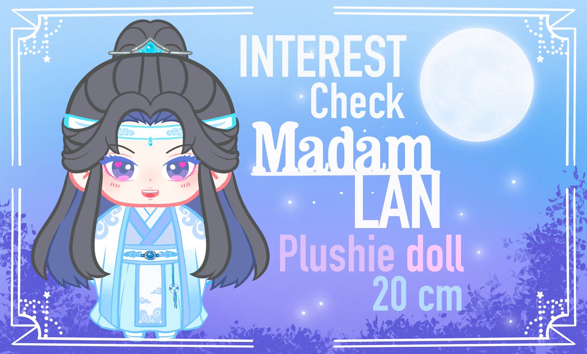 Sora0kun's tweet photo. ⭐️INTEREST CHECK ⭐️MADAM LAN DOLL 20 CM

Please don't forget to share! I appreciate it ❤️🙌

Hello, bunnies! I am asking if anyone has been interested in getting a Madam Lan doll, I am thinking of an offer with clothes and without clothes 

#MadamLan #Doll #MDZS https://t.co/uCLTvIEGam