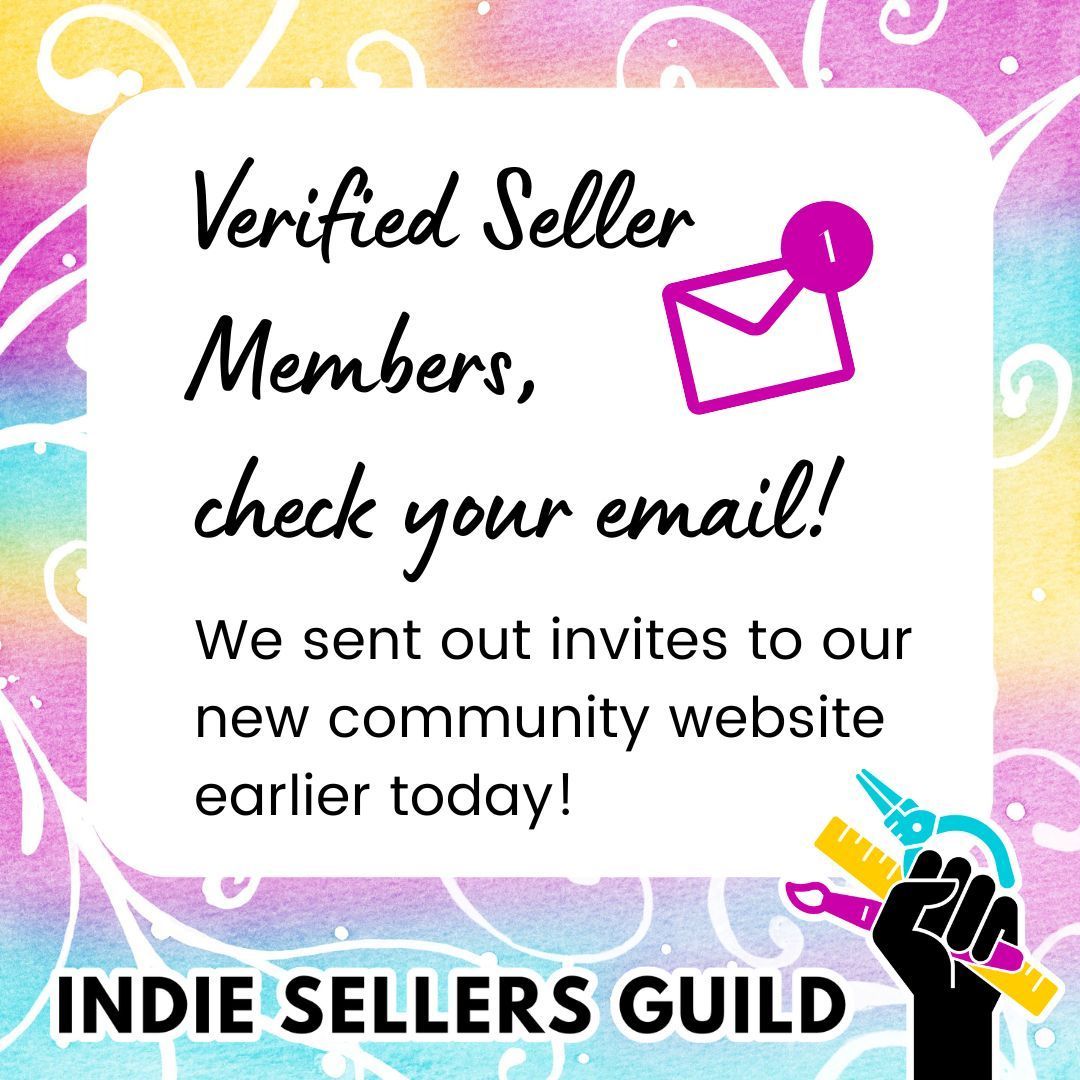 We're excited to announce that our new community website is open to all verified seller members!  If you're verified with the guild, check your email for an invite! #indiesellersguild #etsysellerunion #supportsmallbusiness #indiestrong