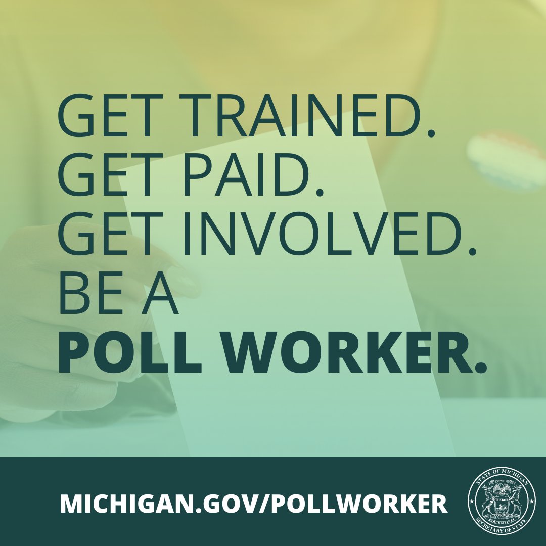 Be a Michigan Poll Worker! tweet media